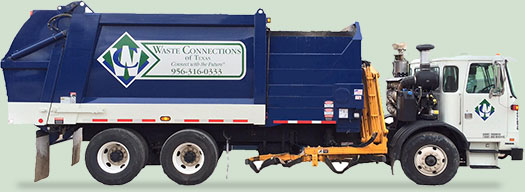 Image of Waste Connections truck.